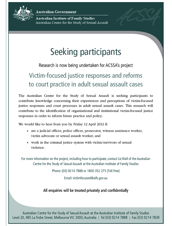 Victim/survivor-focused justice responses and reforms to ...