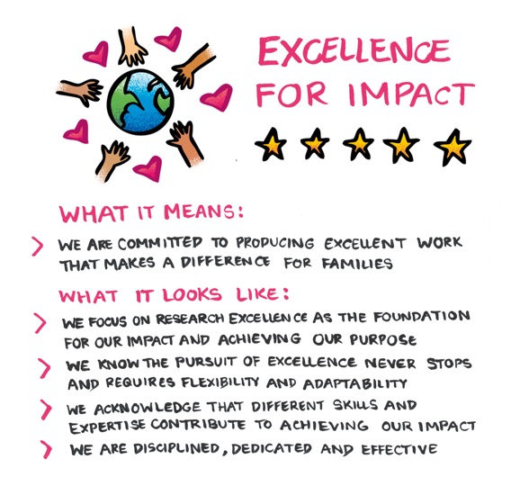 We value excellence for impact
