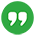quotation marks - green