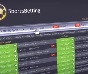 Screenshot of a sports betting website.
