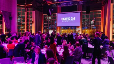 Shot of the crowd at the AIFS Conference 2024 gala dinner