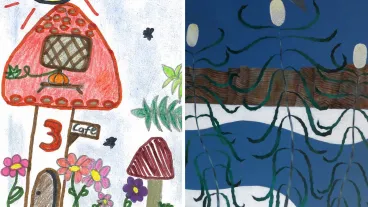 The cover shows details from artwork featured on the covers of the Institute's research journal, Family Matters, prepared in 2012-13.
