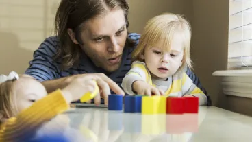 Father (30s) with two young children (18 months and 2 years).