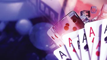 Playing cards and dice