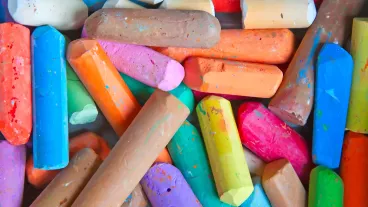 coloured chalk