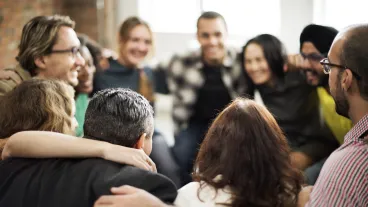 Team Huddle Harmony Togetherness Happiness Concept